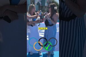 Can you guess the color of the Olympic rings from left to right