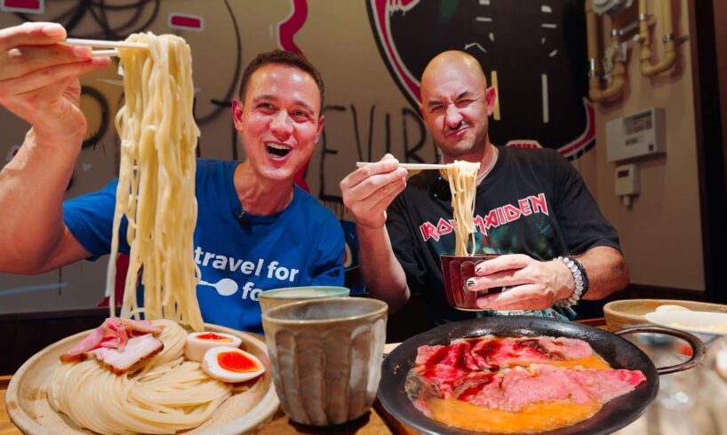 DEATH LEVEL RAMEN in Tokyo!! 🌶️ 💀 w/ Ramen Beast (He's Eaten 4,000 Bowls of Ramen!!)