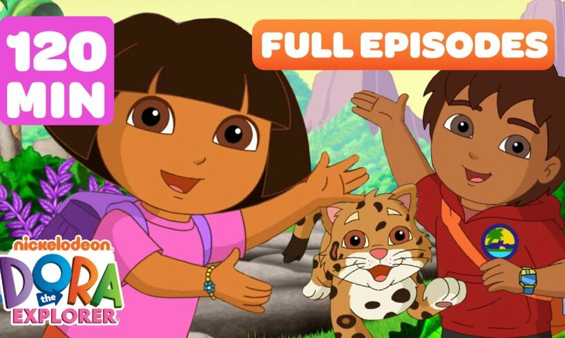 Dora FULL EPISODES Marathon! ➡️ | Animal Episodes w/ Diego - 2 Hours! | Dora the Explorer