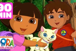 Dora the Explorer's Baby Animals Rescues & Adventures! #2 🐈 90 Minutes | Dora & Friends