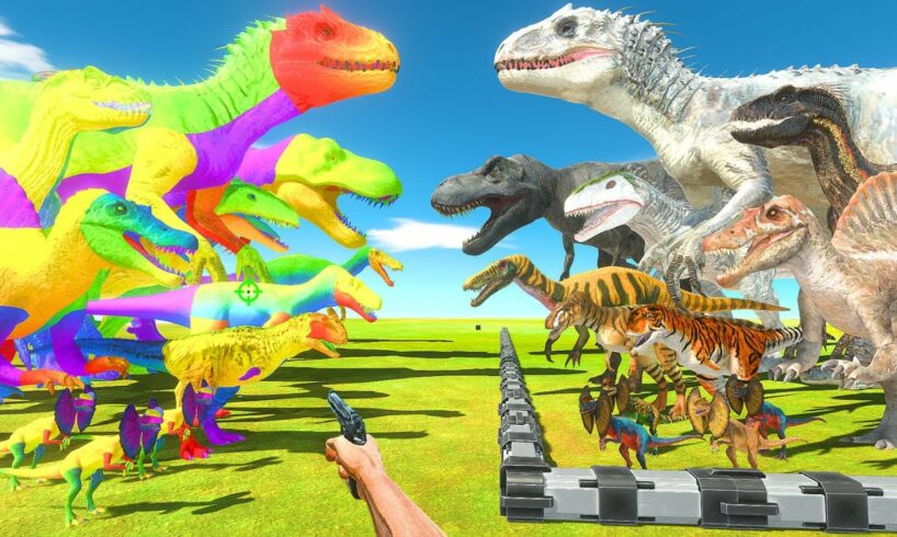 FPS Avatar Rescues Dinosaurs and Fights Rainbow Itself - Animal Revolt Battle Simulator