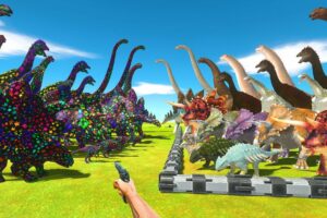 FPS Avatar Rescues Herbivore Dinosaurs and Fights Star Itself - Animal Revolt Battle Simulator