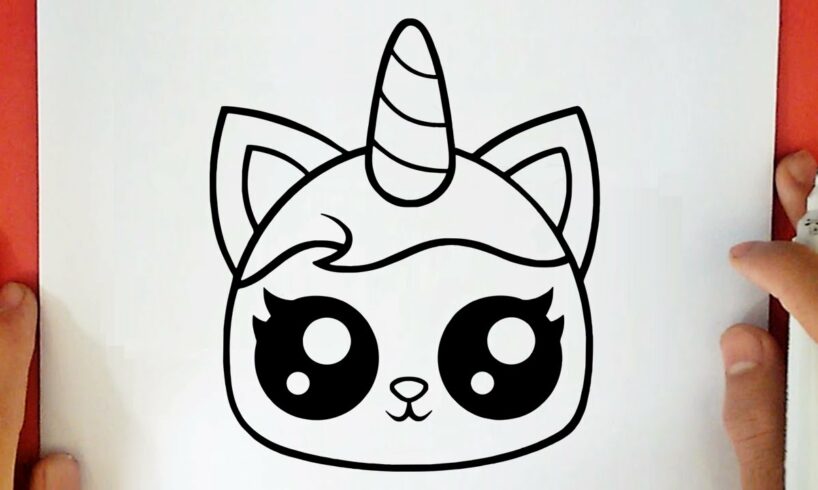 HOW TO DRAW A CUTE UNICORN KITTEN