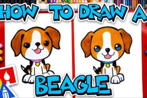 How To Draw A Cute Beagle Dog Cartoon