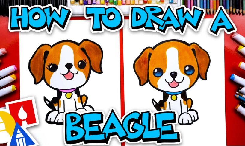 How To Draw A Cute Beagle Dog Cartoon