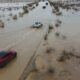 Images of flash flooding captured near Death Valley National Park