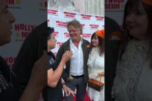 John Schneider and Dee Dee Sorvino arrive at their celebration at the Hollywood Museum