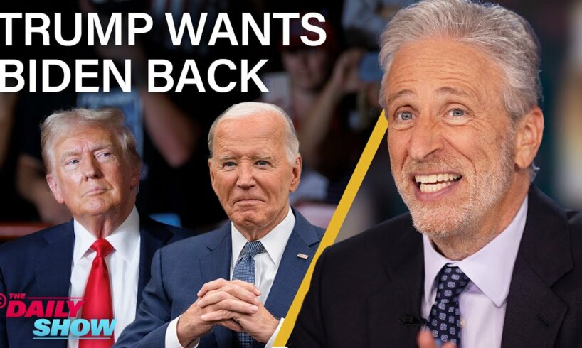 Jon Stewart on Why Trump Wants Biden Back So Badly He's Reusing His Old Attacks | The Daily Show