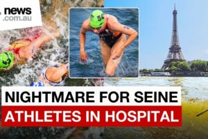 Paris’ worst fears as Olympic athlete hospitilised after swimming in the river Seine