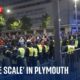 Police officers injured as riots break out in Plymouth