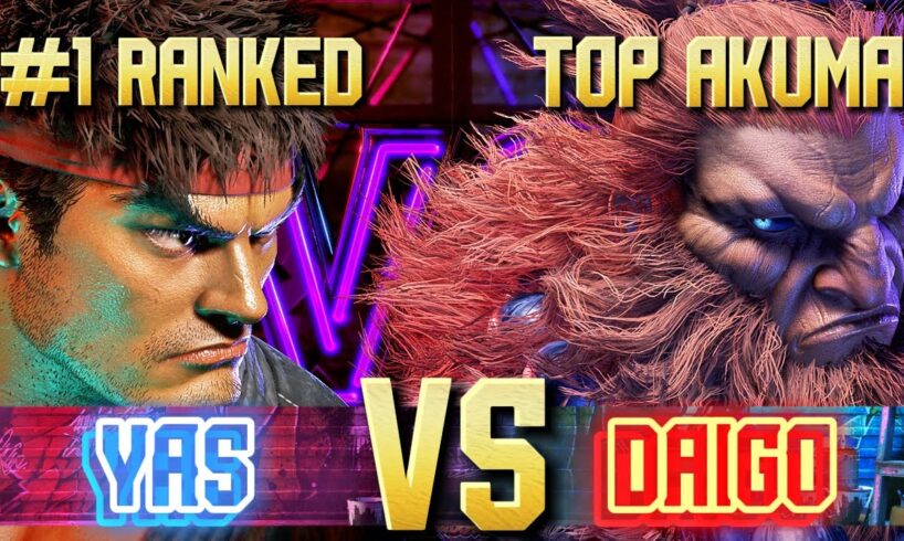 [SF6] YAS (#1 Ranked Ryu) VS Daigo (top Akuma) 2 fights [Street Fighter 6]