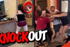 STREET FIGHTS CAUGHT ON CAMERA 2024 | WHEN BIKER FIGHT BACK / HOOD FIGHTS 2024