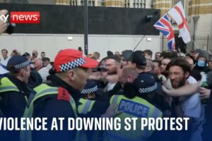 Southport stabbings: Downing Street protest turns violent