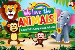 We Love the Animals! 🦁🐮 | Fun and Educational Animal Song with Lyrics