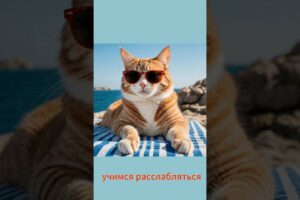 учимся расслабляться) #домашниеживотные #юмор #прикол #cat #моипитомцы #кот #funny #котики #кошки