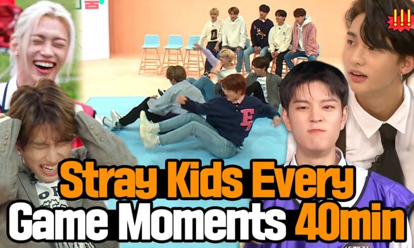 Baby Stray Kids Plays Active Games So Hard 🔥  Every Game Moments Compilation💖Knowing Bros+Idolroom