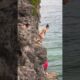 Beach Girls just want to have Fun🍹awesome cliff jumping #beach #thrill #shorts