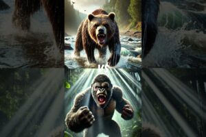 Bear vs King Kong! Who is The Winner? Biggest Fight!!