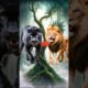 Black Leopard vs Animals & Monsterverse #animalbattle