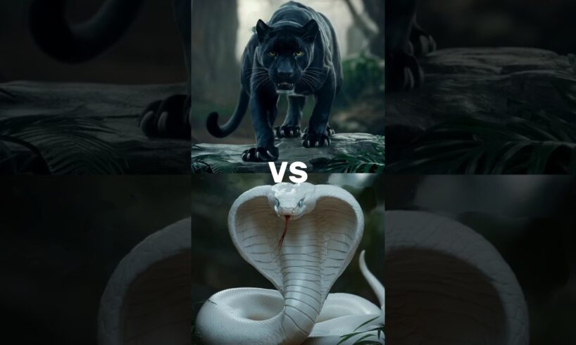 Black Panther Vs White Animals ( White Tiger, White Snake,White Fox, Zebra,Rhino) #anime