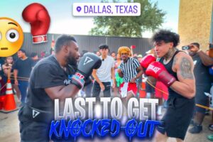 CRAZY LAST TO GET KNOCKED OUT IN DALLAS HOOD👀😳🔥…