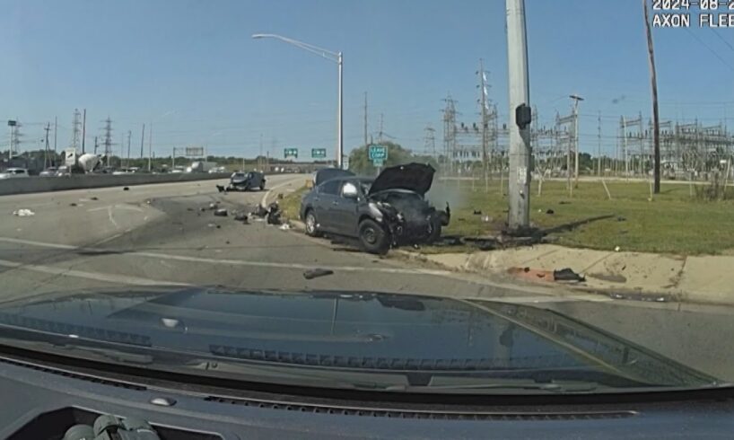 DASHCAM VIDEO | 2 dead, 2 injured after car runs stop light in Elyria