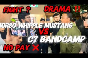 DRAMA‼️ INSANE❗️FIGHT? C7 BANDCAMP Vs. 10R80 WHIPPLE MUSTANG #fight #racing #mexico #c6 #10r80