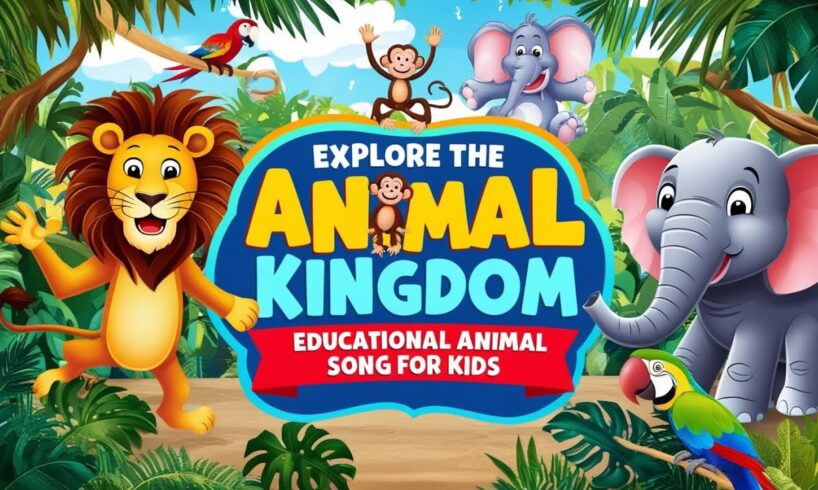 Explore the Animal Kingdom! 🦁🐘 | Educational Animal Song with Lyrics For Kids