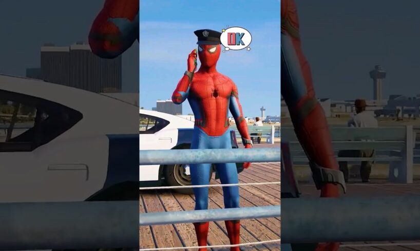 GTA 5 SPIDER-MAN FIGHTS CRIME😭Part13 _spiderman _gta5 _shorts#shorts #short #spiderman #gta5 #part13