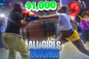 LAST TO GET KNOCKED OUT! *ALL GIRLS BOXING* 😳🥊