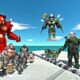 Mutant Primates Rescues Green Zombie Assassin Goro Team and Fight  - Animal Revolt Battle Simulator