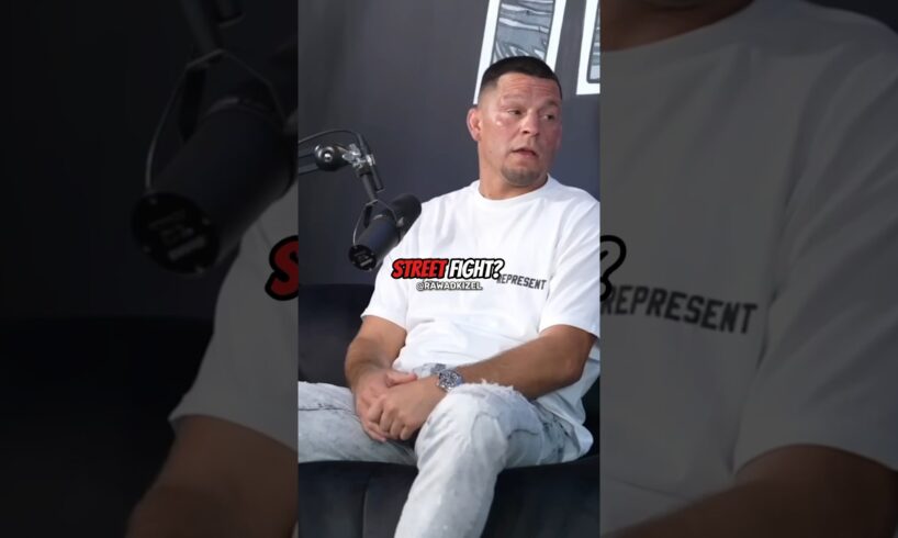 Nate diaz on street fights!🔥 #ufc #natediaz #mma