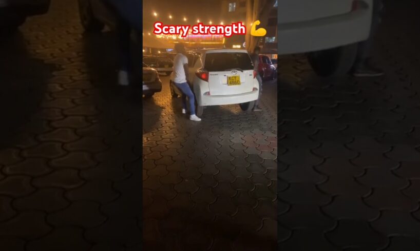 People are awesome two men lifting a car💪 #respect #viral #trending #people #strong