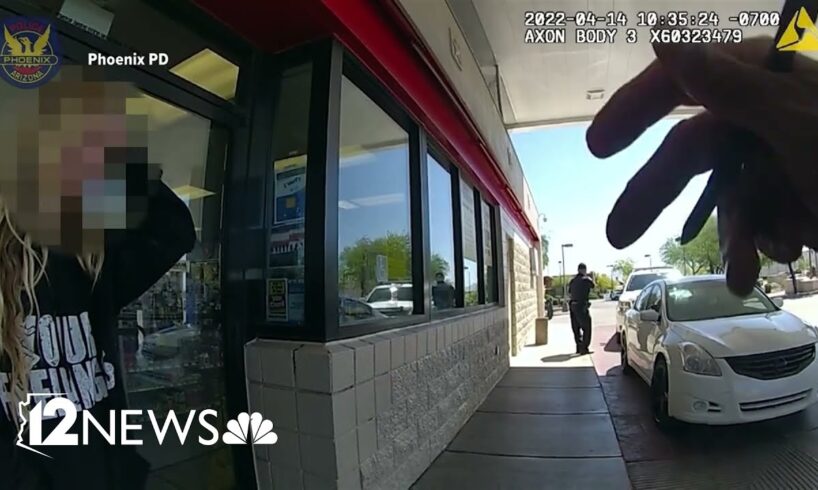 Phoenix PD body cam video shows moment officer shot by suspect at gas station