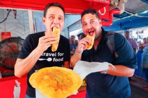 Street Food in Mauritius!! 🇲🇺 MAURITIAN FOOD + Market Tour in Mahébourg! | East Africa