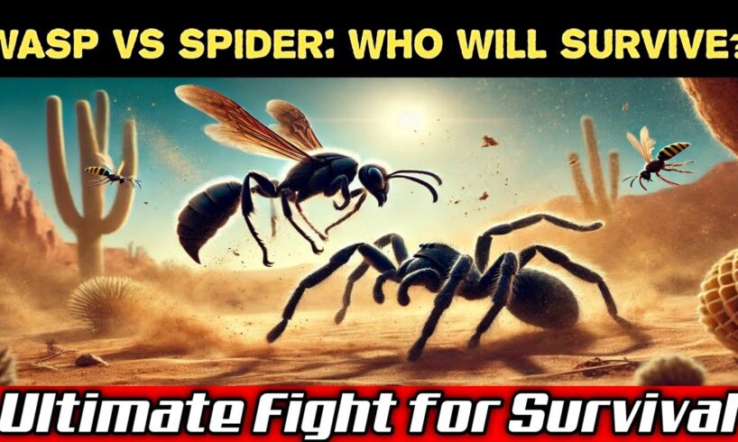 Wasp vs spider  Fight for Survive|Best Animal fight scenes|Fight to Die