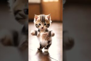 cute kitten dance 🤣🤣 #shortsfeed #trending #new #catdance