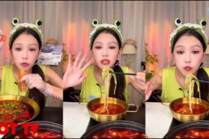 【XiaoYu ASMR】대창 동파육 새우 족발 중국 먹방 샤오위 실시간라이브편집。CHINESE FOOD。050924。9