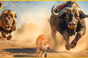 15 Crazy Moments! Lion Hunting Buffalo And The Unexpected Turn | Animal Fight