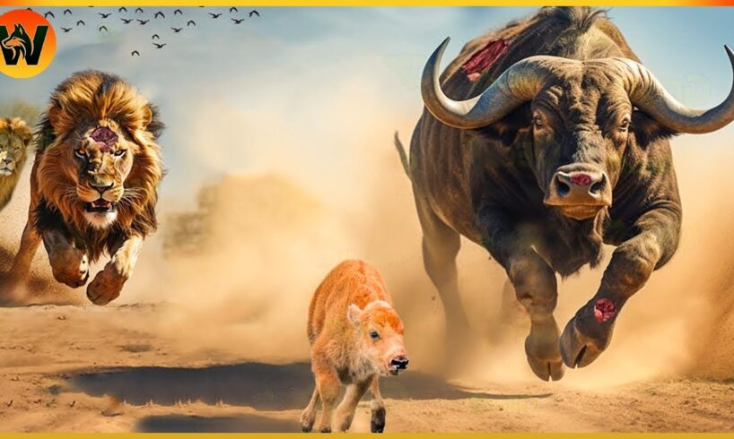 15 Crazy Moments! Lion Hunting Buffalo And The Unexpected Turn | Animal Fight