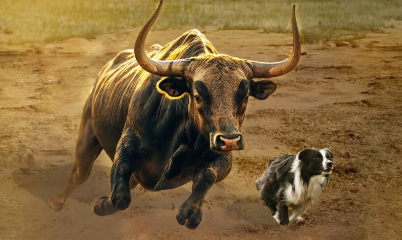 A Bull Attacks A Sheepherder's Dog | Rare Animal Fights Caught on Camera