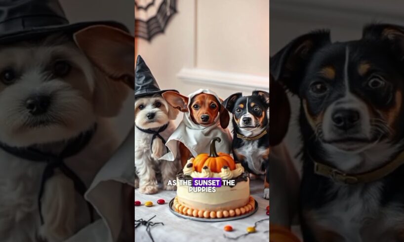 A cute puppies story of helloween #puppies #cute #helloween #viral #shorts