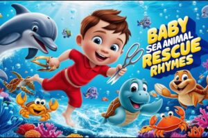 Baby Sea Animal Rescue! 🐟🦀 |  Animals for Kids | Nursery Rhymes Video for babies in English