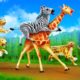 Crazy Giraffe vs Wild Cheetah | Animal Fights Cartoon Comedy | Comical Encounter 3D Animation