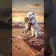 Cute cat rescues baby lion #lion #kitty #lion #lion cub #ai