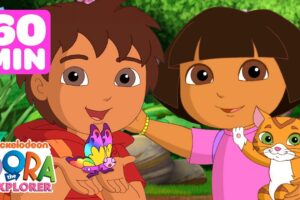 Dora's Daring Rainforest Rescues! 🦋 1 Hour | Dora the Explorer | Nick Jr.