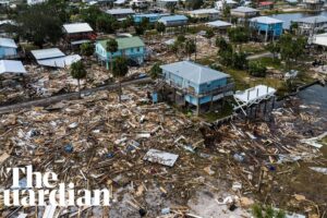 Drone footage shows the devastating aftermath of Hurricane Helene