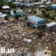 Drone footage shows the devastating aftermath of Hurricane Helene