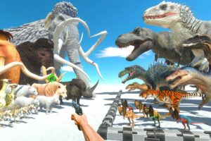 FPS Avatar Rescues Dinosaurs and Fights Ice Age Animals - Animal Revolt Battle Simulator