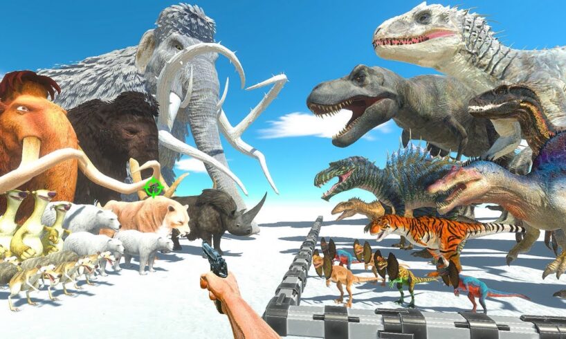 FPS Avatar Rescues Dinosaurs and Fights Ice Age Animals - Animal Revolt Battle Simulator